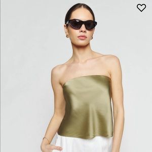 Reformation Spritz Silk Top NWT